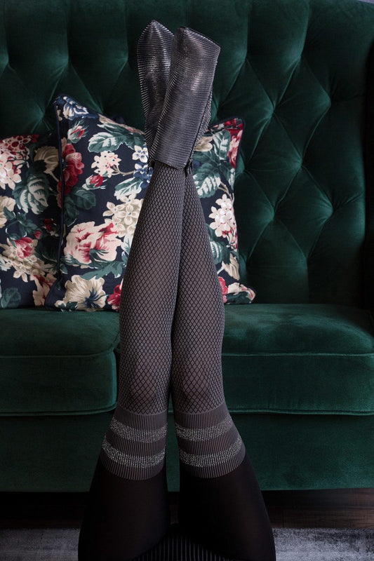 Collant coprente donna fantasia calze jacquard Kate Collant coprente donna fantasia calze jacquard Kate
