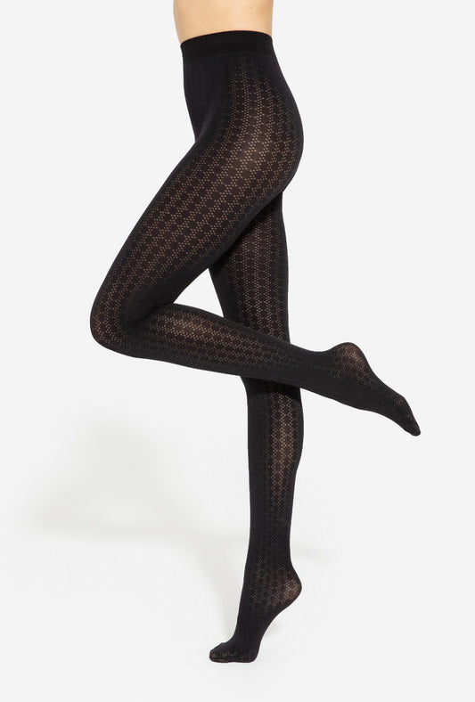 Collant fantasia jacquard Loretta 148 50 den taglie plus Collant fantasia jacquard Loretta 148 50 den taglie plus