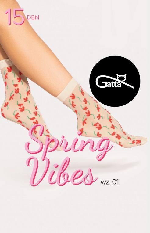 Calzini velati fantasia floreale 15 den Spring Vibes 01 Calzini velati fantasia floreale 15 den Spring Vibes 01