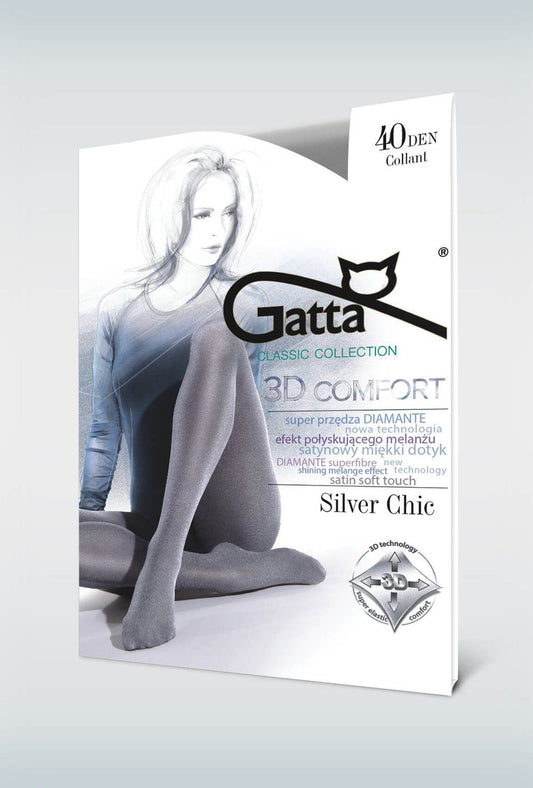COLLANT DONNA SILVER CHIC MELANGE LYCRA 3D 40 DEN COLLANT DONNA SILVER CHIC MELANGE LYCRA 3D 40 DEN