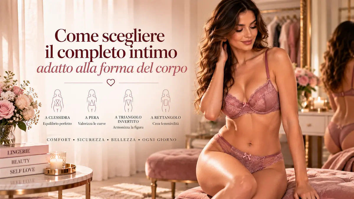 Come scegliere il completo intimo adatto alla forma del corpo