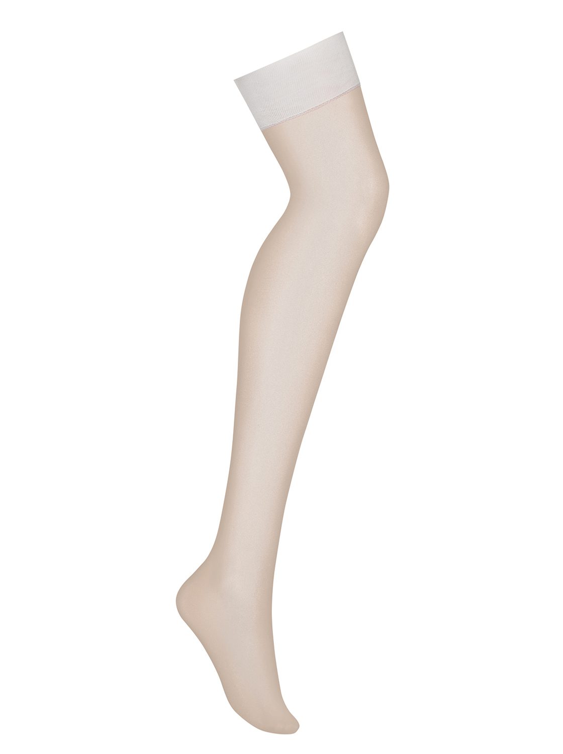 Calze velate per reggicalze da sposa 15 den S800 colore ecru