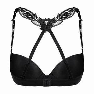 Bretelle per reggiseno con ricamo in pizzo sulla schiena