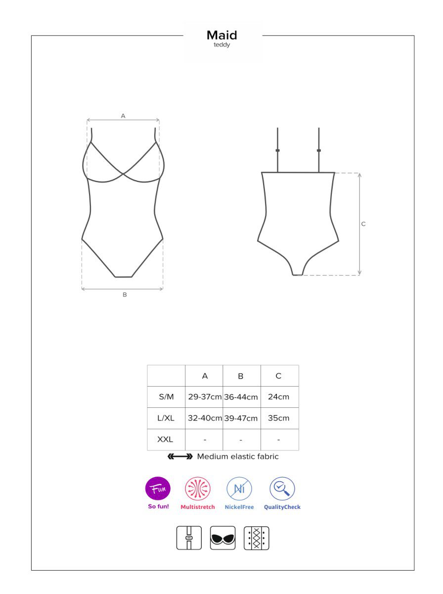 Costume travestimento da domestica body Maid