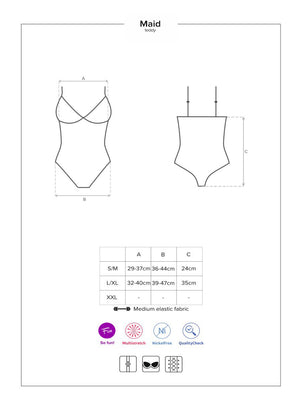 Costume travestimento da domestica body Maid
