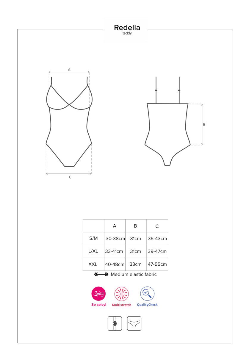 Body in simil pelle taglie comode Redella