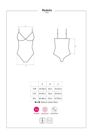 Body in simil pelle taglie comode Redella