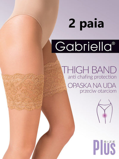2 paia di fasce anti sfregamento cosce in pizzo bande curvy XXL
