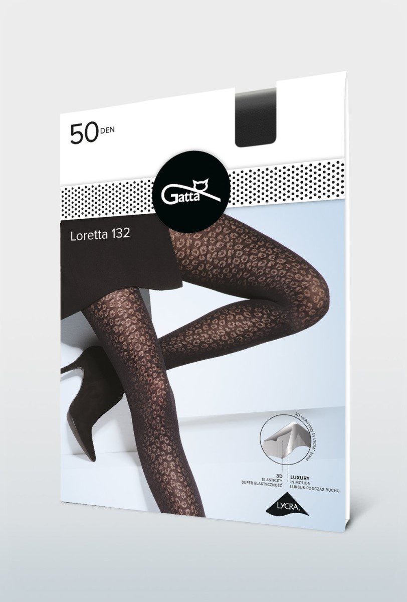 Collant fantasia animalier 50 den Loretta 132