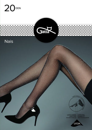 Collant glitterato con lurex 20 den Nais
