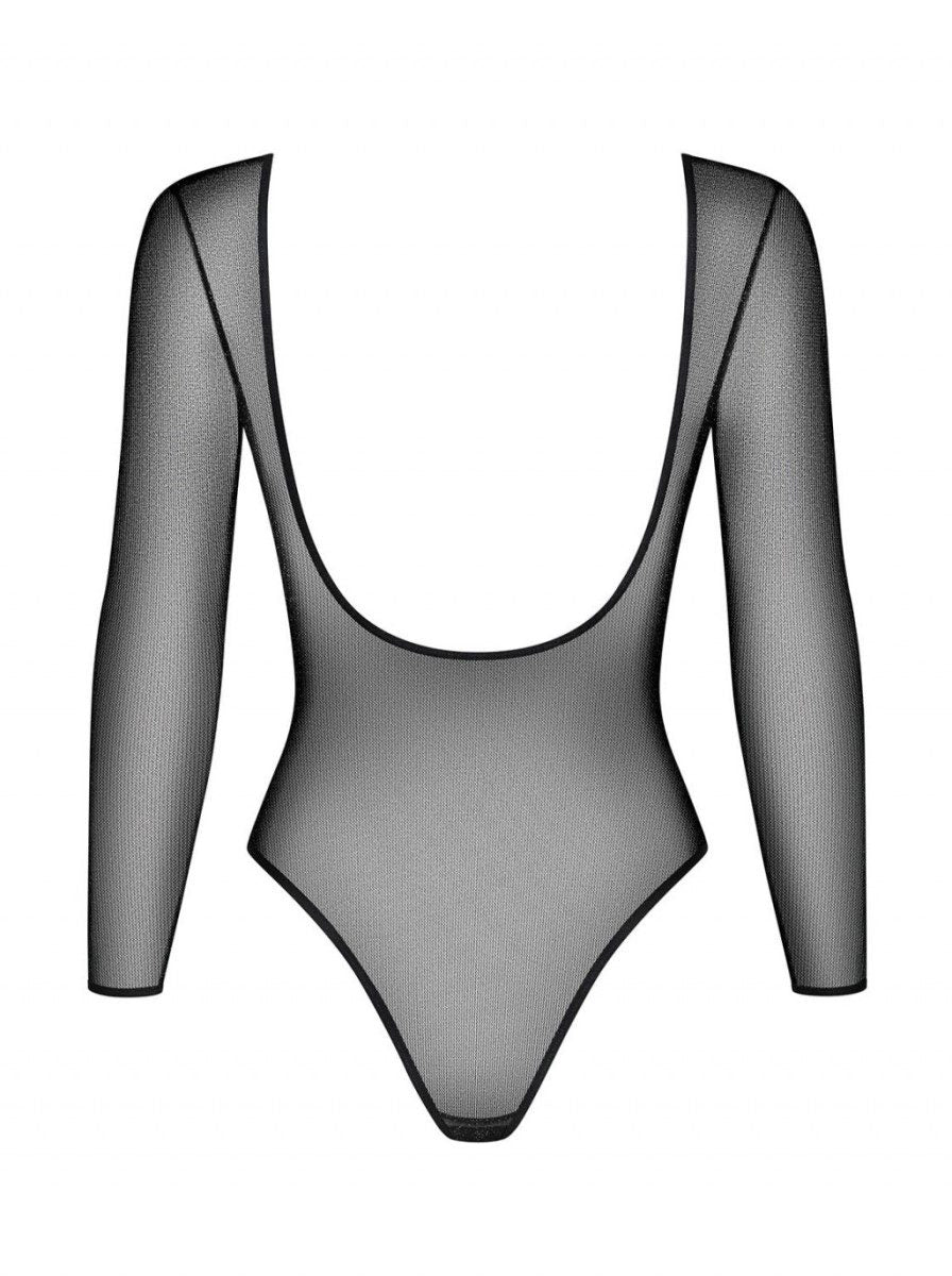 Body in microrete glitter a maniche lunghe B123