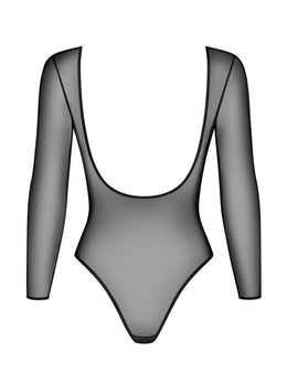 Body in microrete glitter a maniche lunghe B123