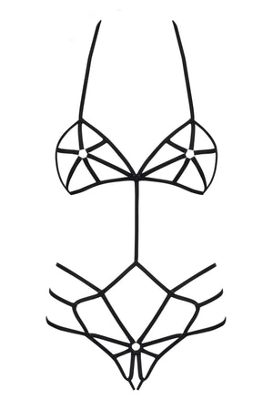 Body aperto stringato Slave