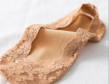 CALZE SALVAPIEDE DONNA CON PIZZO E ANTISCIVOLO