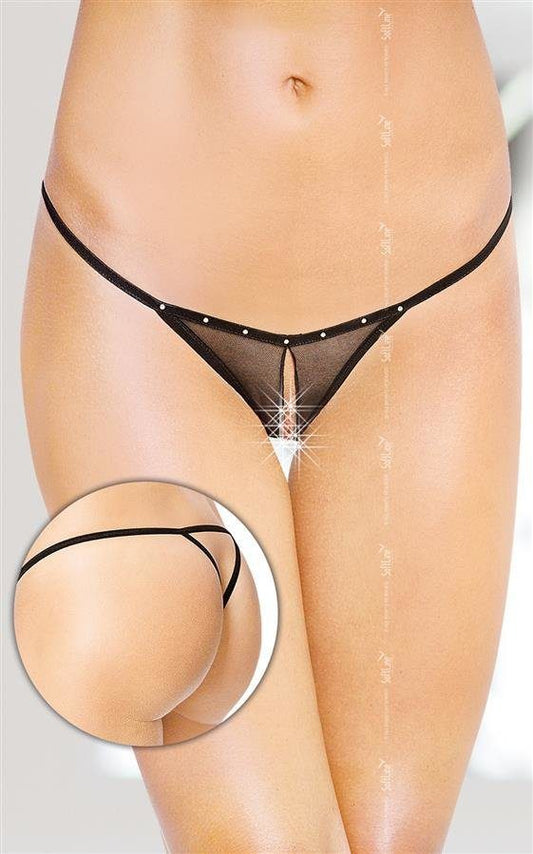 Perizoma aperto sotto con strass