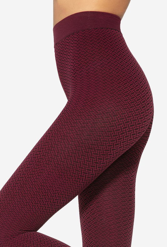 Collant colorati fantasia jacquard 50 den Sassi 09