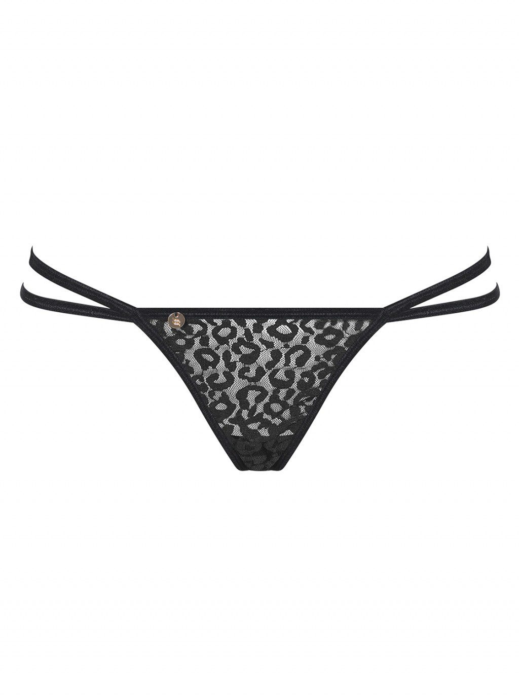 Slip aperto dietro con catenine Pantheria