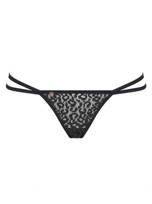 Slip aperto dietro con catenine Pantheria