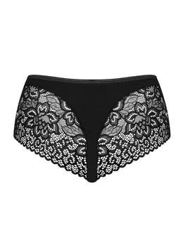 Culotte in pizzo nero taglie plus Cecilla