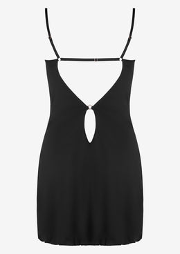 Sottoveste elegante nera Debora