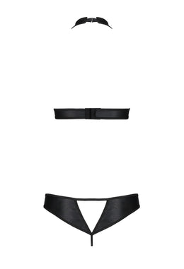 Completo intimo aperto in simil pelle Malwia
