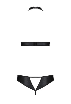 Completo intimo aperto in simil pelle Malwia