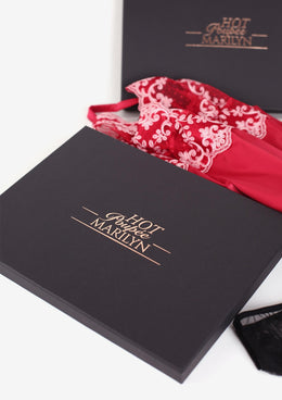 Elegante scatola regalo nera Hot Poupee Marilyn