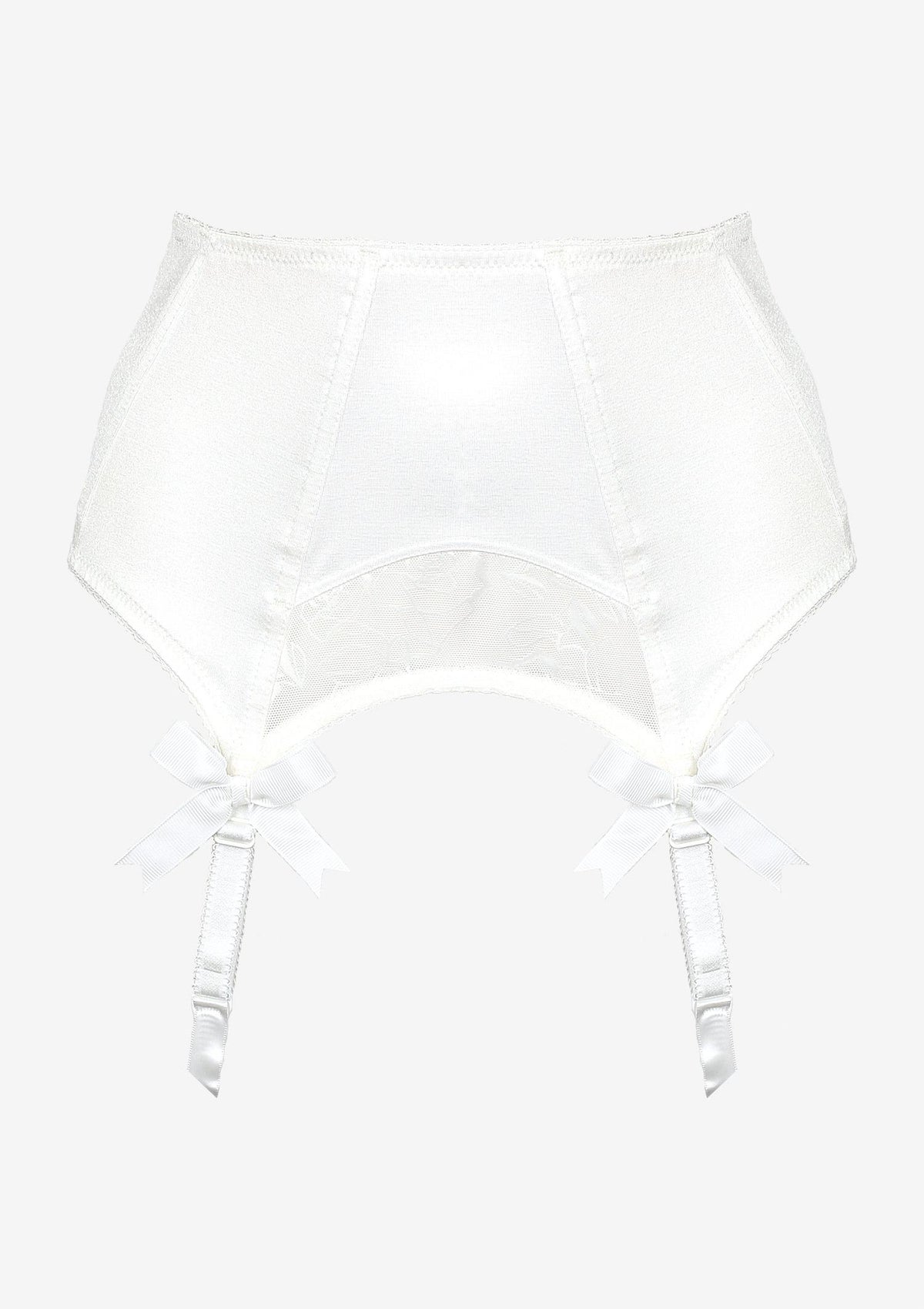 Reggicalze bianco a vita alta Retro 04