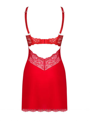 Chemise rossa Loventy taglie plus