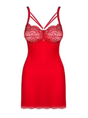 Chemise rossa Loventy taglie plus