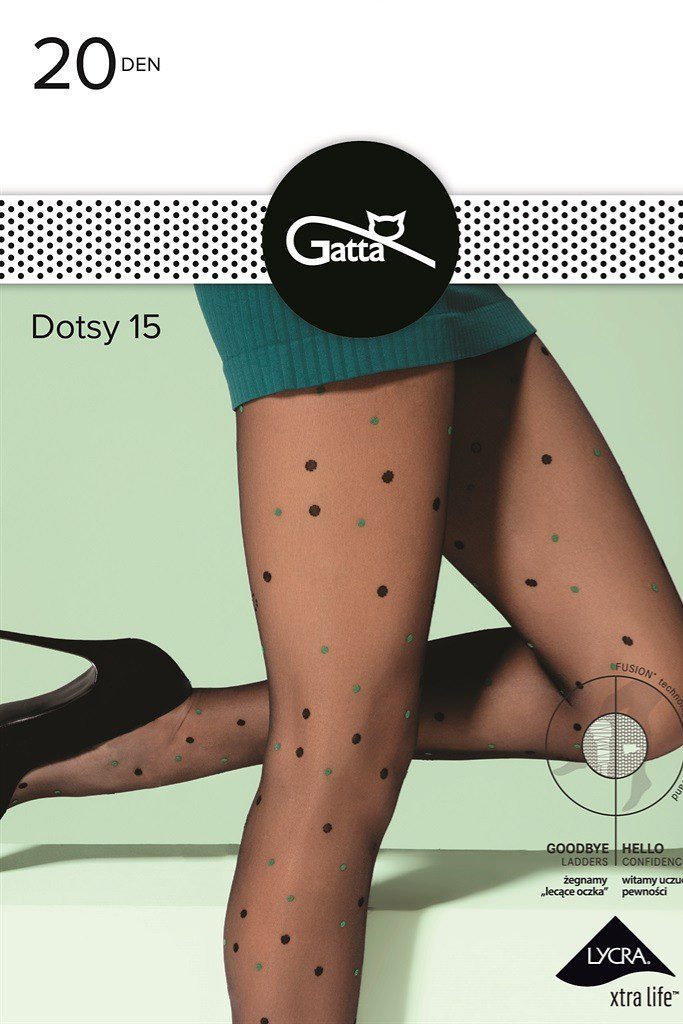 Collant fantasia a pois 20 den Dotsy 15 Lycra 3D