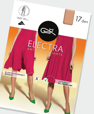 Collant velato antistatico taglie plus 17 den Electra