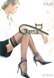 2 PAIA DI CALZE VELATE CON BALZA ELASTICA STRETCH