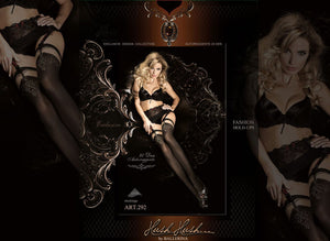 CALZE DA REGGICALZE CON RICAMI E LUREX 60 DEN ART. 292