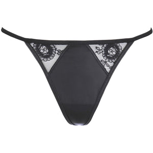 Babydoll in pizzo e tessuto lucido Wetlook