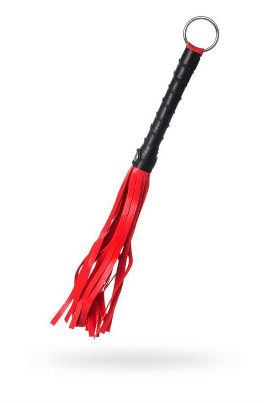 Frustino in ecopelle rossa e nera 28 cm