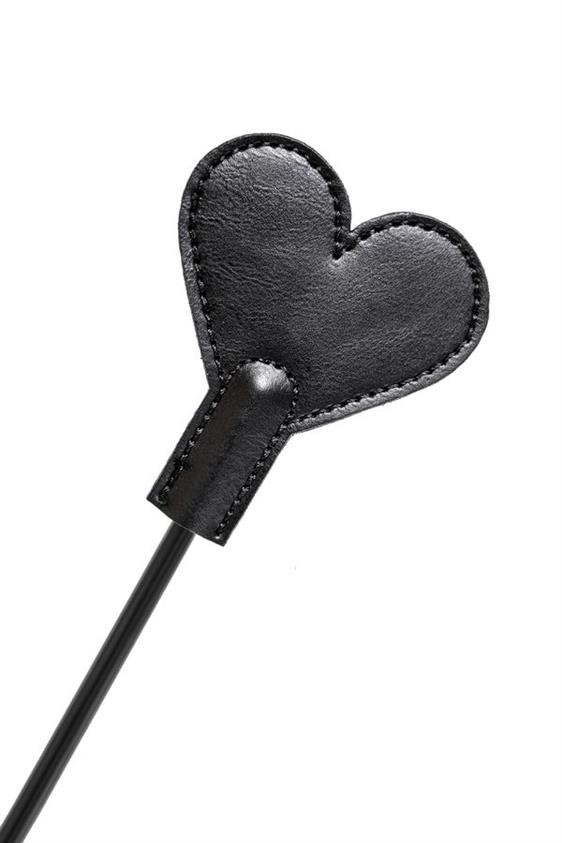 Frustino a forma di cuore in ecopelle Crop
