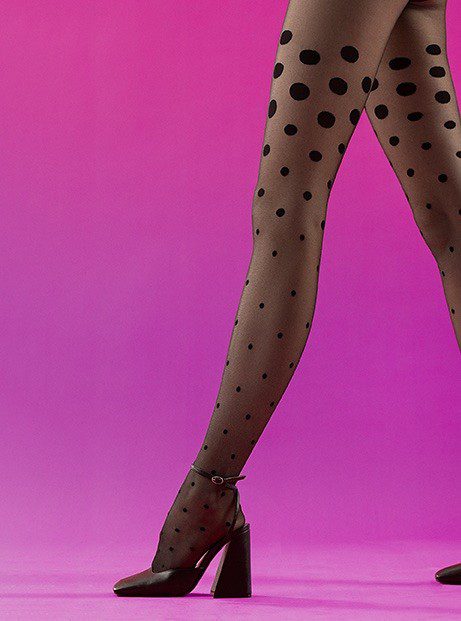Collant fantasia macro pois 15 den Natalie