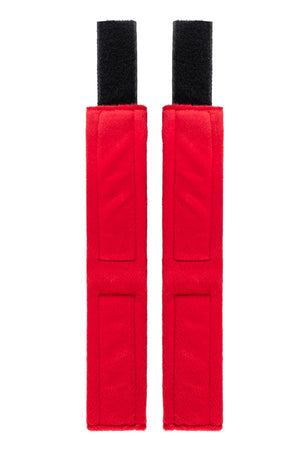 Cavigliere in tessuto vellutato rosso