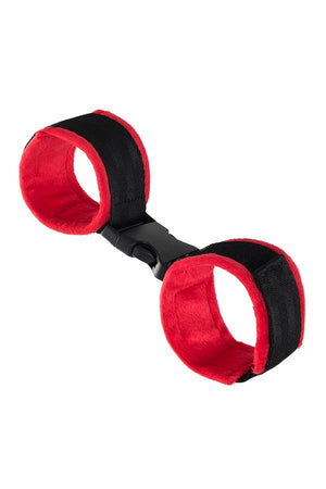 Cavigliere in tessuto vellutato rosso