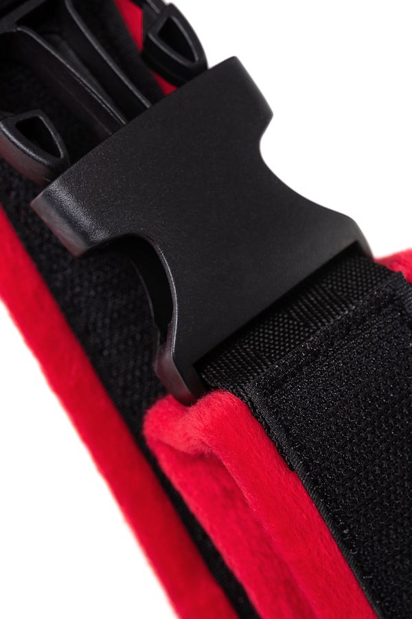 Polsini in tessuto vellutato rosso