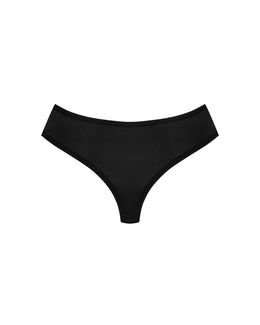 Tanga con pizzo nero taglie plus Bella Rou