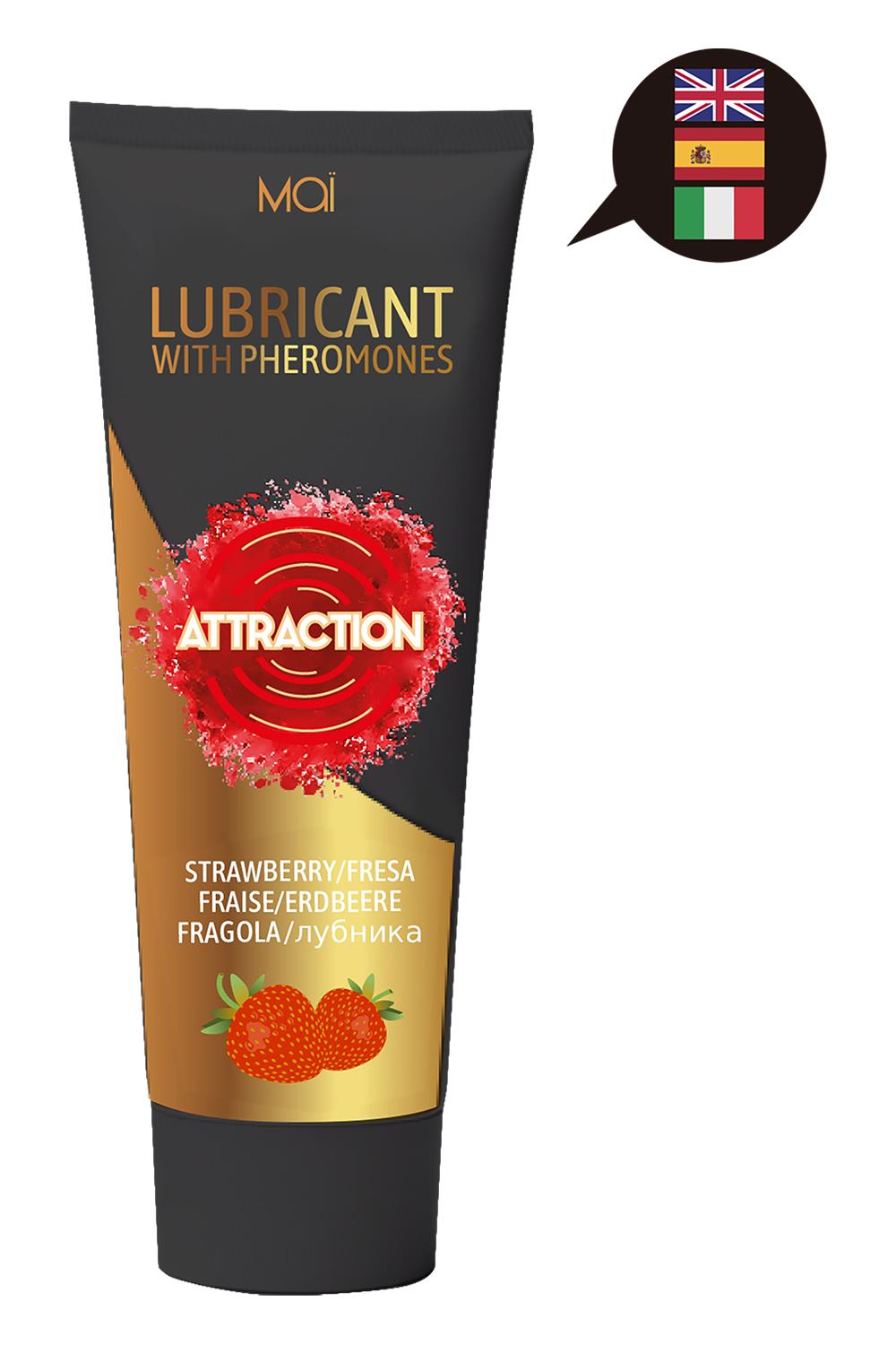 Lubrificante con feromoni gusto fragola 100 ml
