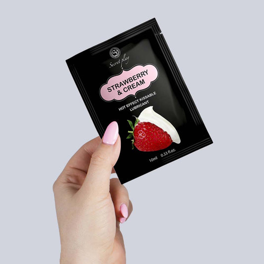 Gel lubrificante gusto fragola e panna Kissable lubricant 10 ml