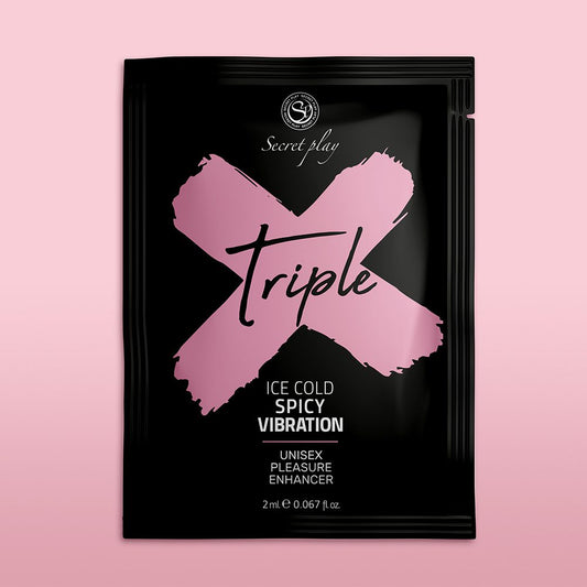 Gel intimo intensificatore vibrante Triple X 2 ml
