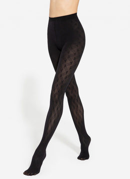 Collant fantasia jacquard Loretta 146 50 den taglie plus