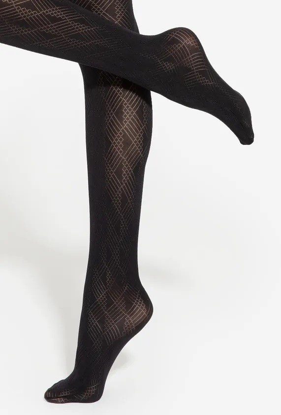 Collant fantasia jacquard Loretta 146 50 den taglie plus