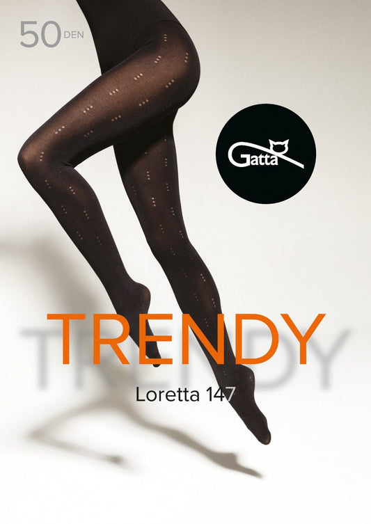 Collant coprente fantasia Loretta 147 50 den taglie plus