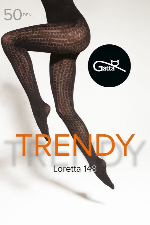 Collant fantasia jacquard Loretta 148 50 den taglie plus