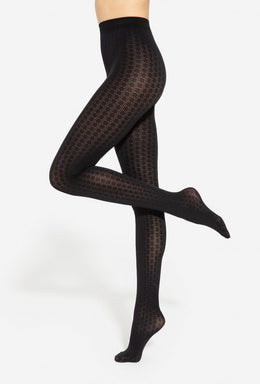 Collant fantasia jacquard Loretta 148 50 den taglie plus